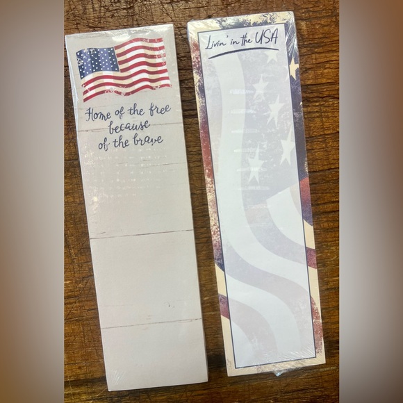 USA America Themed Magnetic List Notepad - Picture 2 of 2